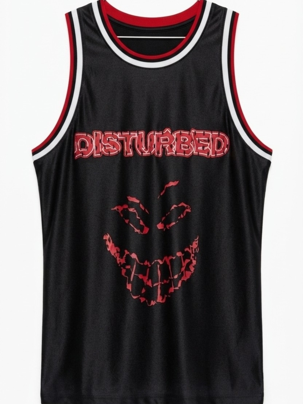 Disturbed Band Graphic Basketball Jersey Tank Top